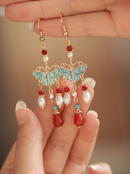 Faux Pearl Drop Earring