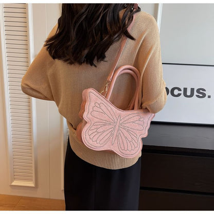 Butterfly Studded Crossbody Bag