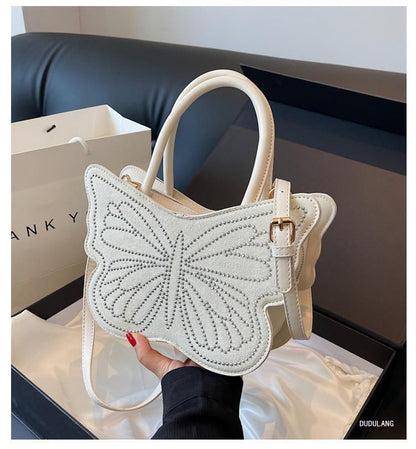Butterfly Studded Crossbody Bag