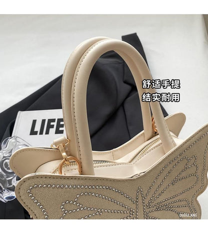 Butterfly Studded Crossbody Bag