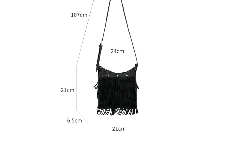 Fringed Crossbody Bag