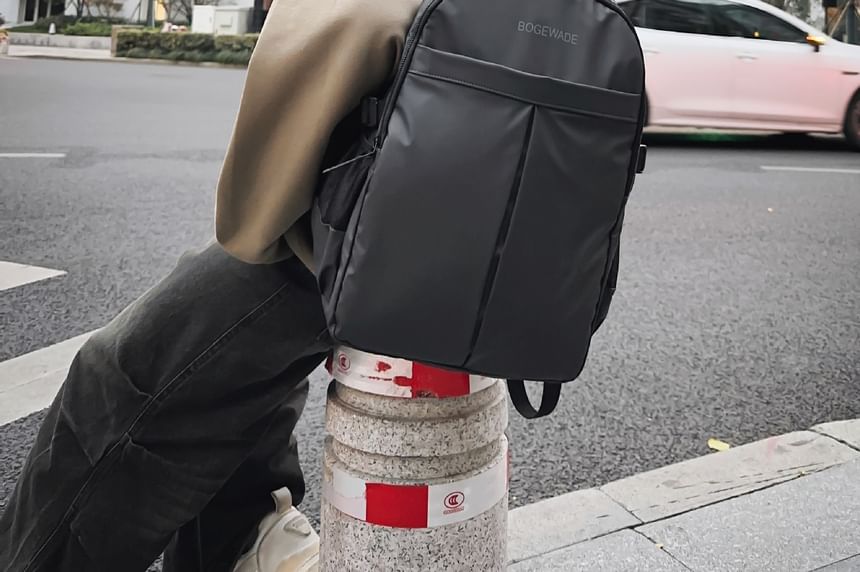 Lettering Multi-Pocket Backpack