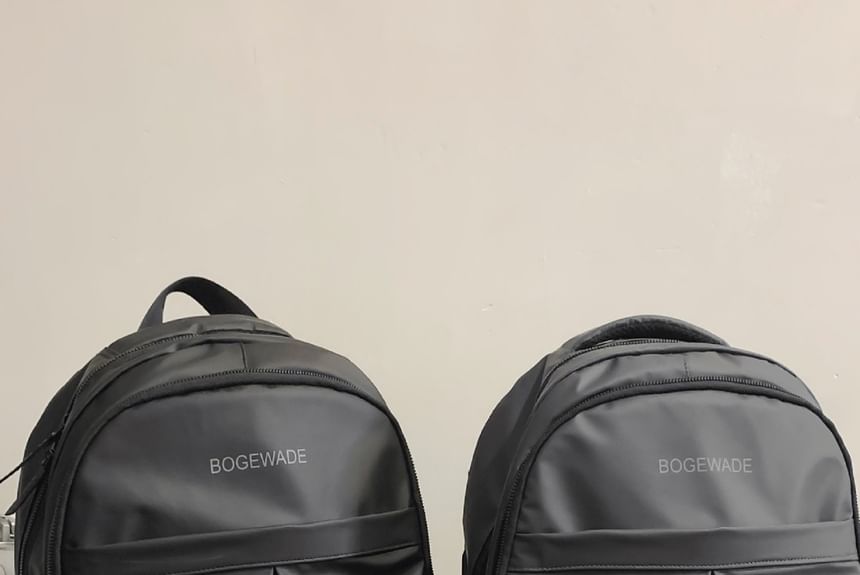 Lettering Multi-Pocket Backpack