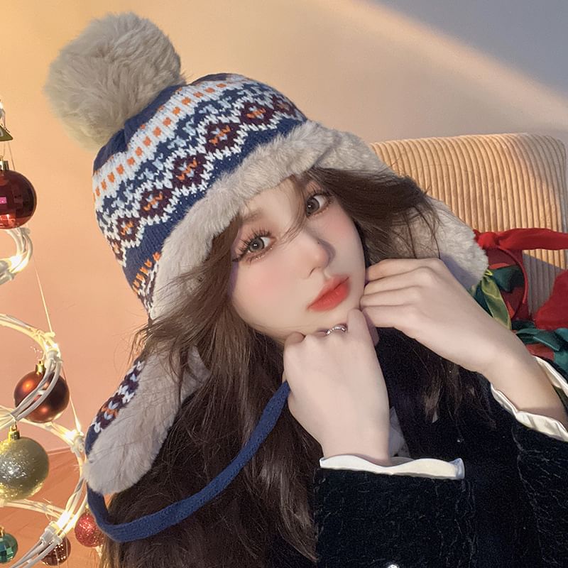 Trapper Hat Patterned