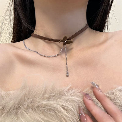 Velvet Choker Butterfly