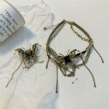 Earring / Butterfly Choker