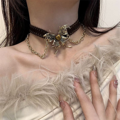 Earring / Butterfly Choker