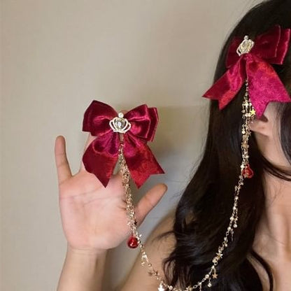 Bow Dangle Earring Alloy