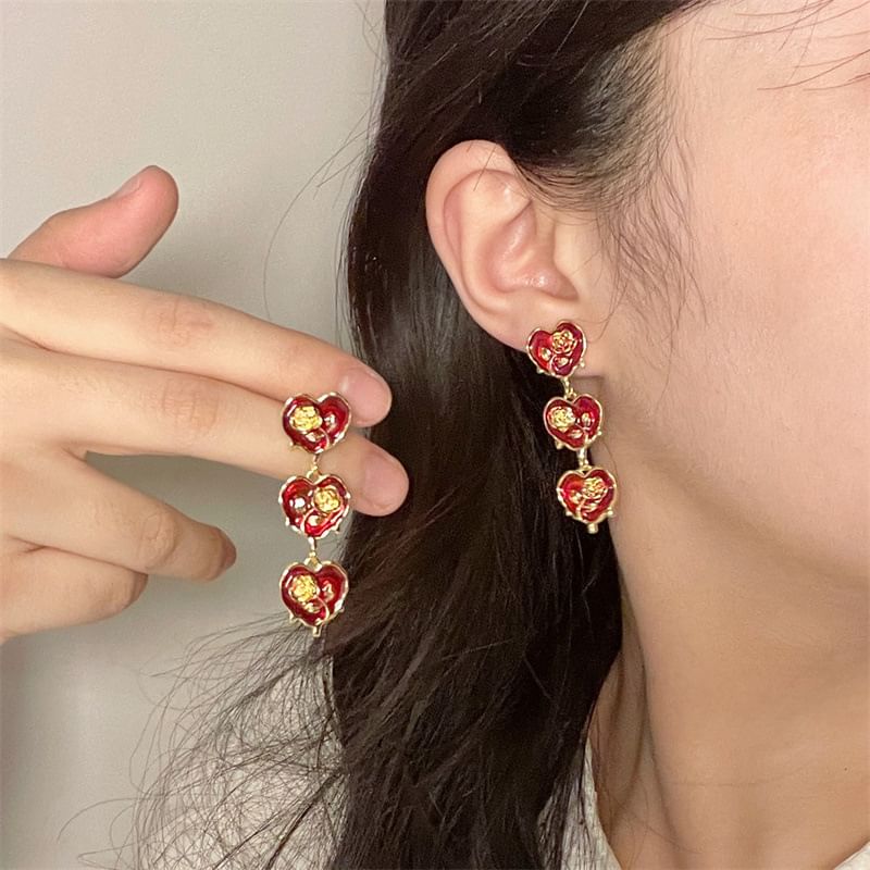 Earring Drop Heart