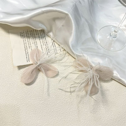 Drop Floral Fringed Earring