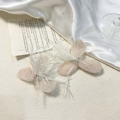 Drop Floral Fringed Earring