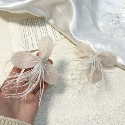 Drop Floral Fringed Earring