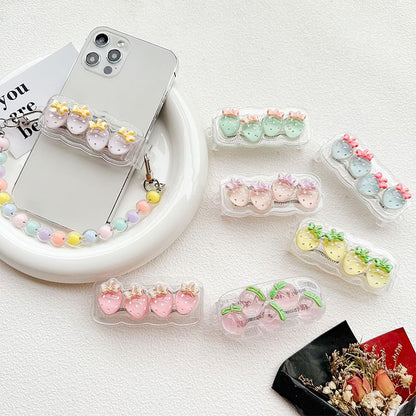 Phone Designs) Lanyard (Various Fruit Clip for