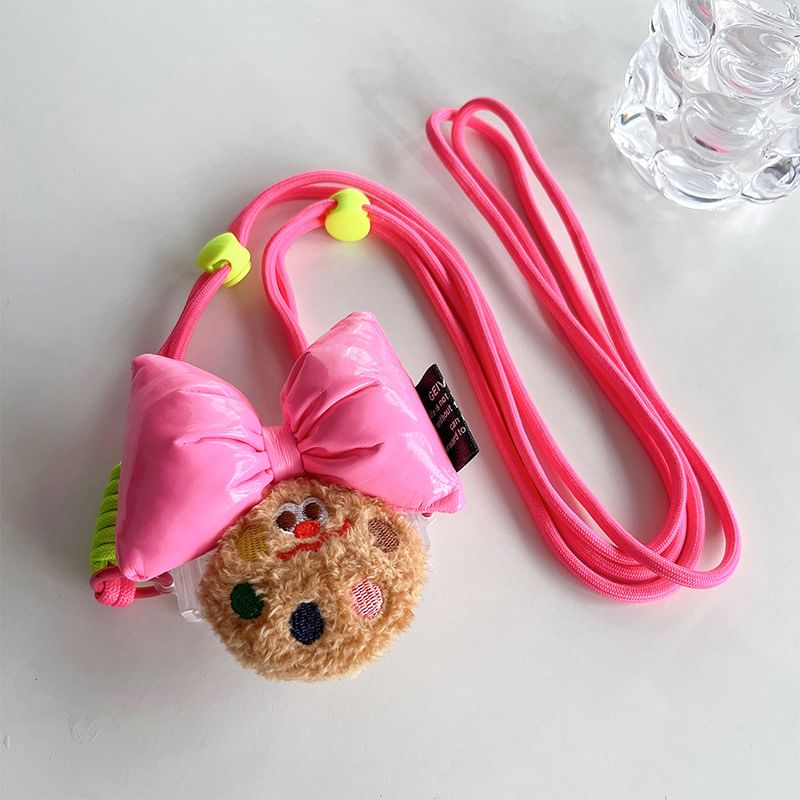 Clip Set Phone Bow Lanyard / Cookie