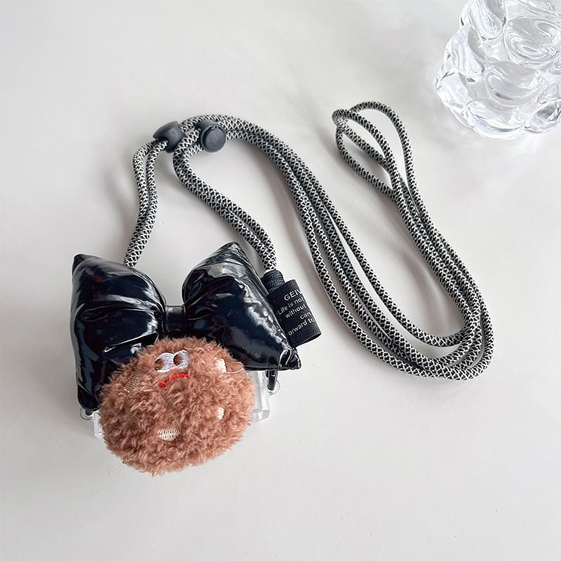 Clip Set Phone Bow Lanyard / Cookie