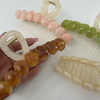 Pince à cheveux en acétate en forme de cœur