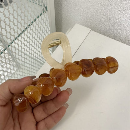 Pince à cheveux en acétate en forme de cœur