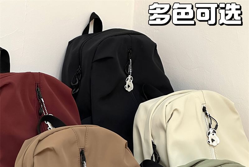 Multi-Pocket Backpack / Bag Charm / Set