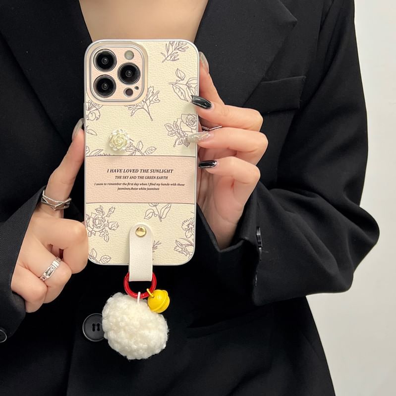 Rose Bell Pom Case Phone