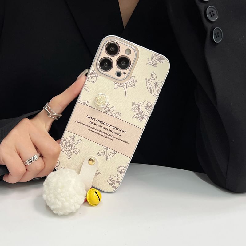 Rose Bell Pom Case Phone