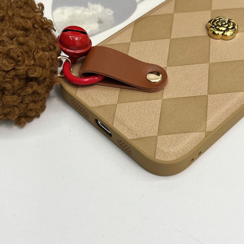 Rose Case Bell Argyle Phone Pom
