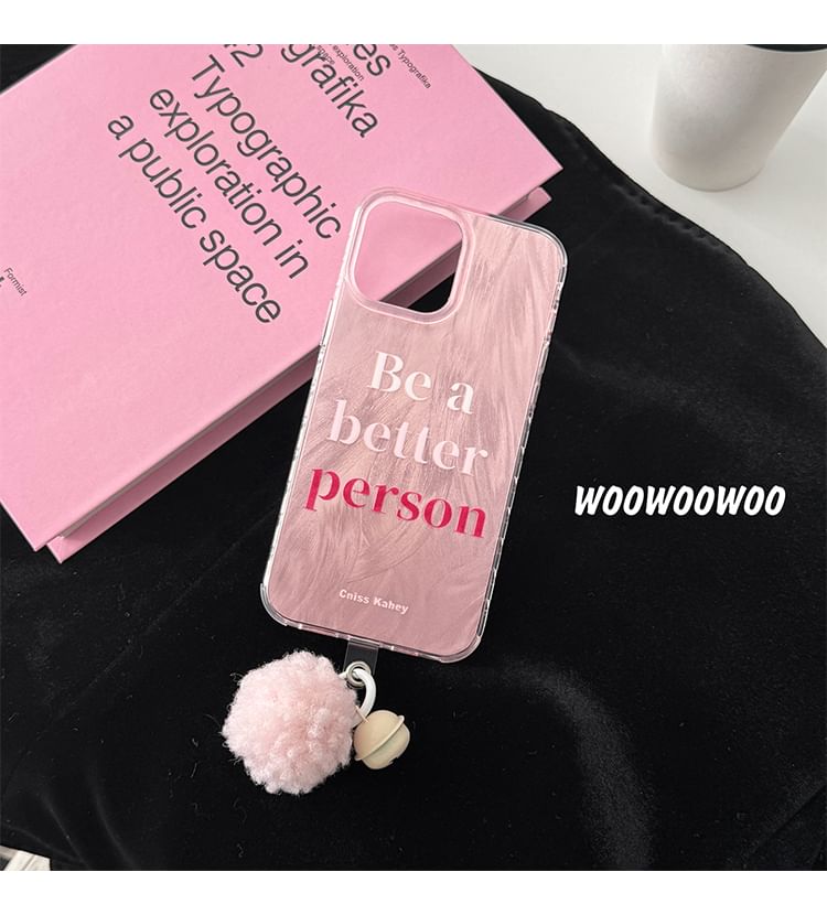 Lettering Bell Case Phone Pom