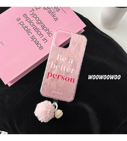 Lettering Bell Case Phone Pom