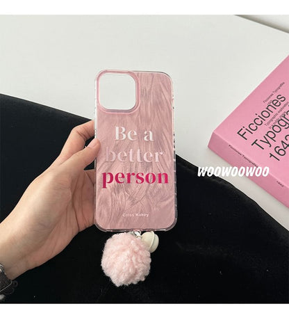 Lettering Bell Case Phone Pom