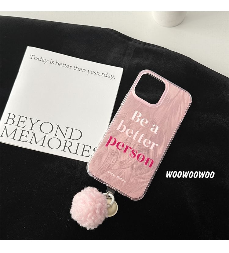 Lettering Bell Case Phone Pom