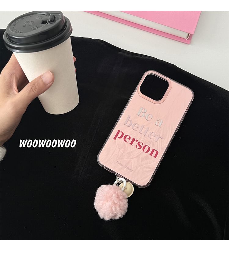 Lettering Bell Case Phone Pom