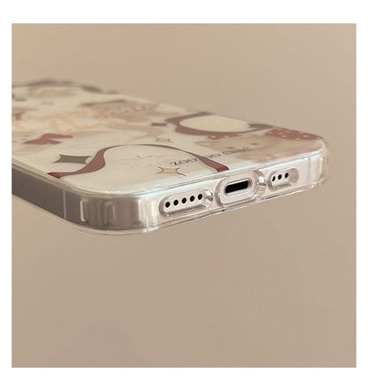 Animal Ribbon Bell Pom Pom Phone Case