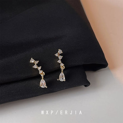 Clip-On Earring Drop Rhinestone