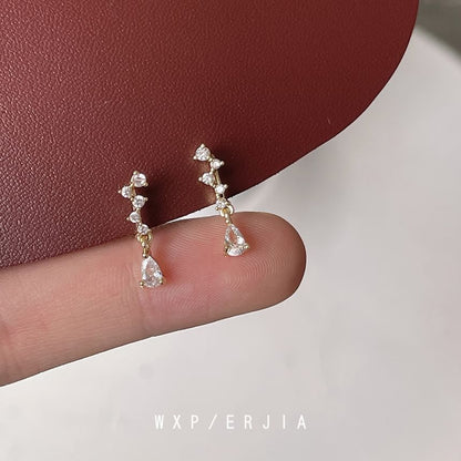 Clip-On Earring Drop Rhinestone