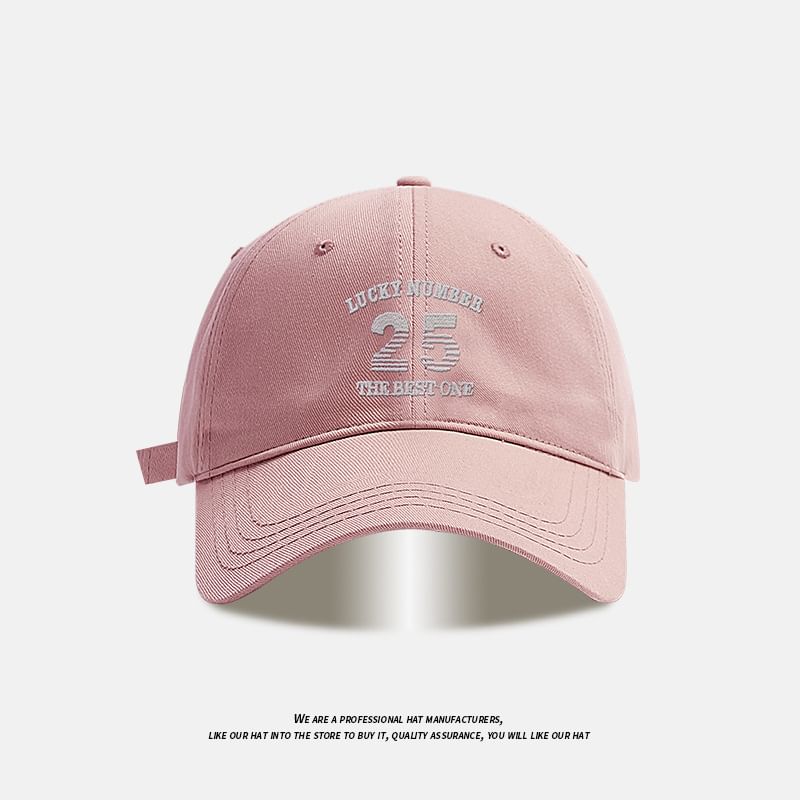 Baseball Cap Number Embroidered