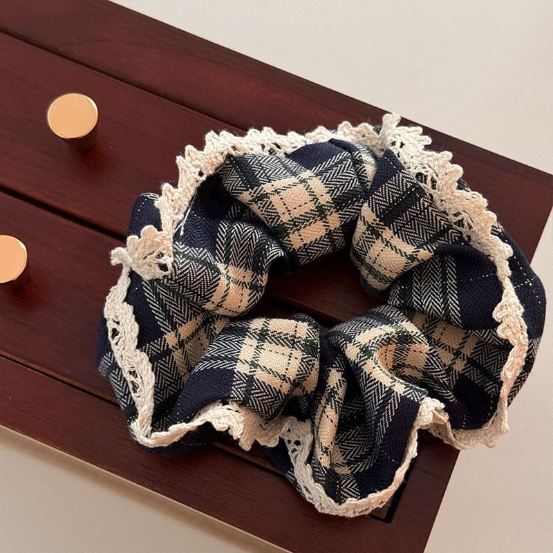 Plaid Scrunchie