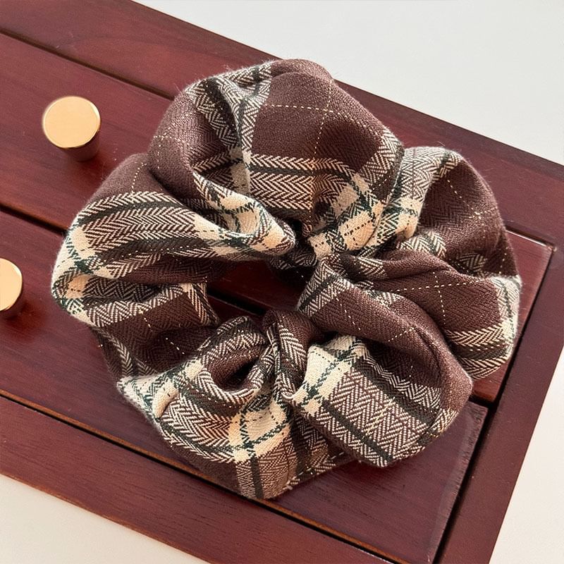 Plaid Scrunchie