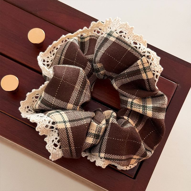 Plaid Scrunchie