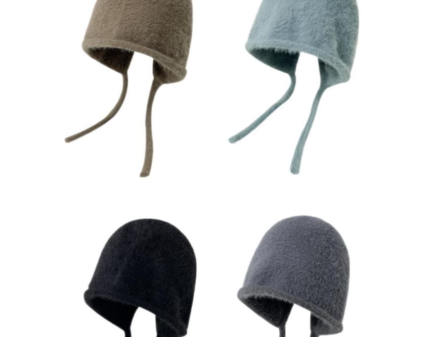 Knit Plain Hat Cloche