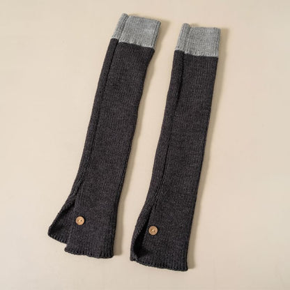 Two Tone Knit Leg Warmers