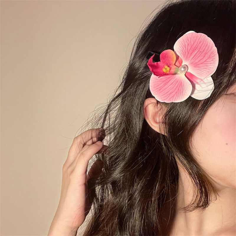 Floral Fabric Hair Clip