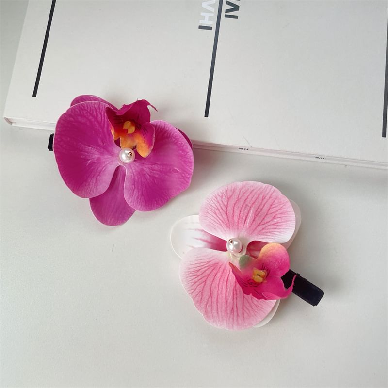 Floral Fabric Hair Clip