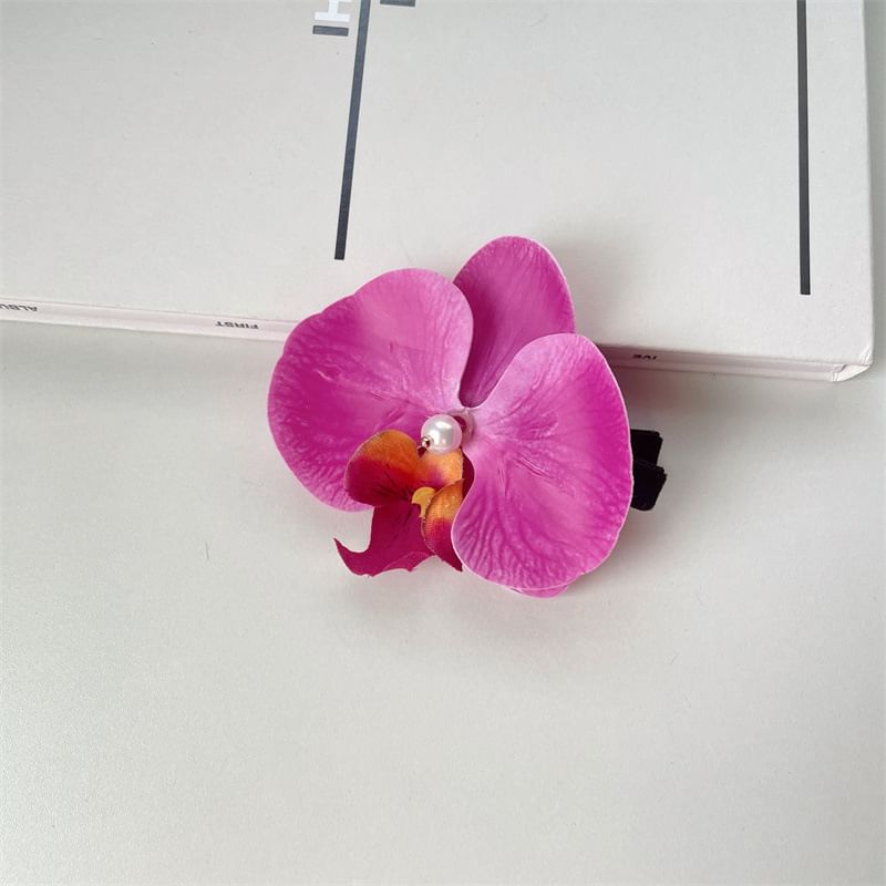 Floral Fabric Hair Clip