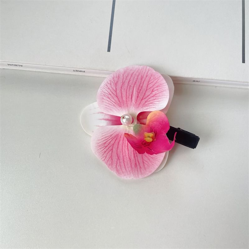 Floral Fabric Hair Clip