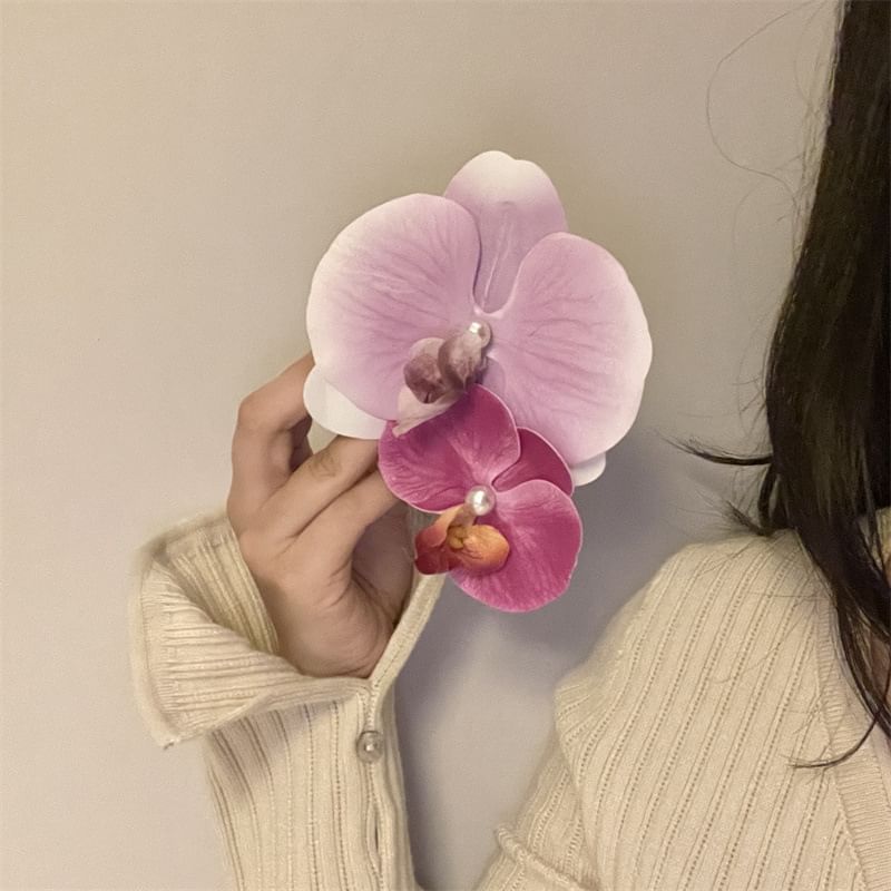 Fabric Clamp Floral Hair