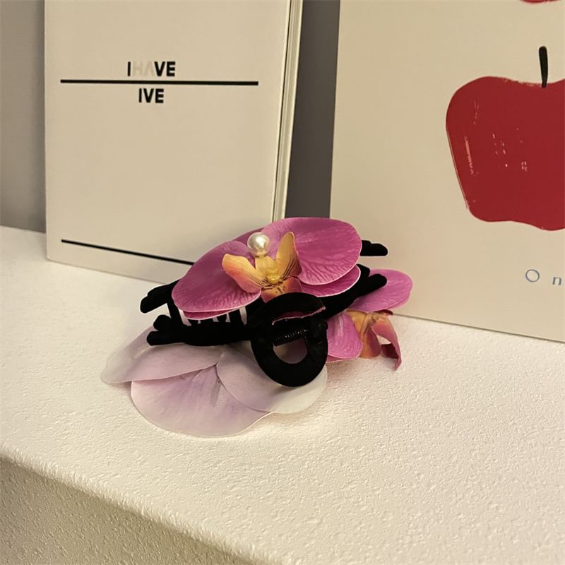 Fabric Clamp Floral Hair