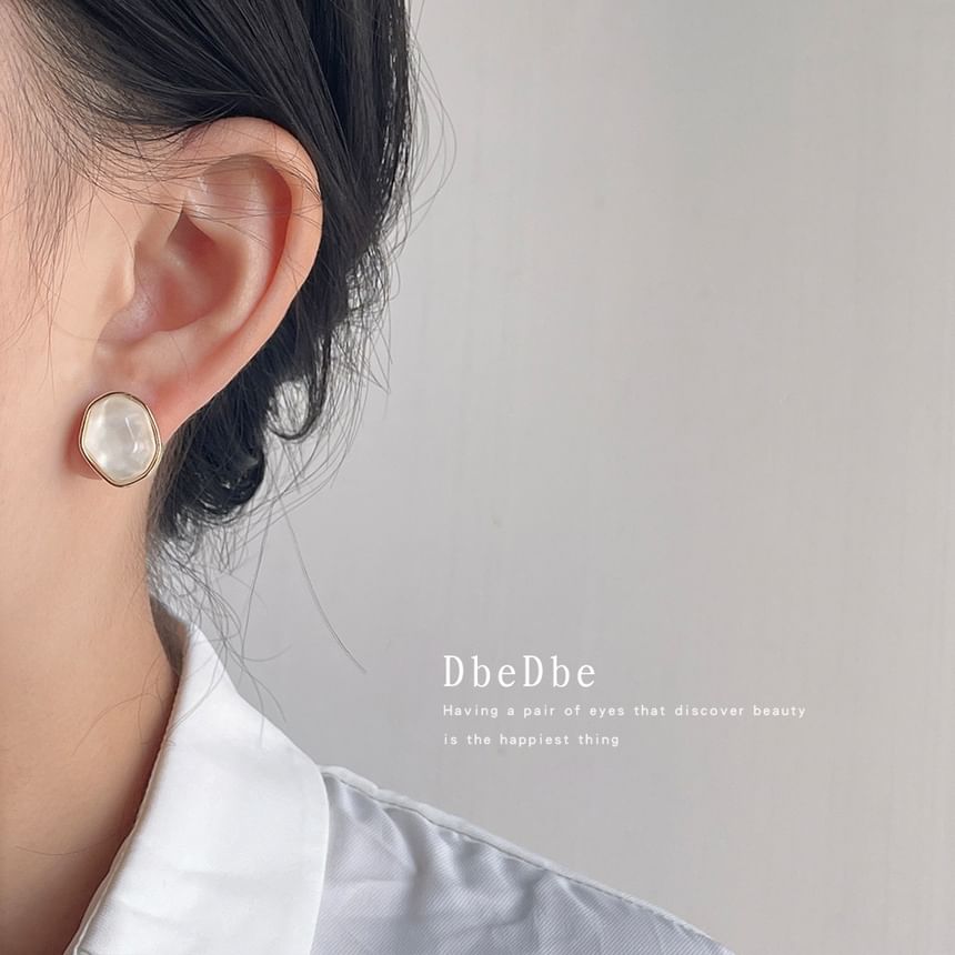 Faux Irregular Gemstone Alloy Ear Cuff