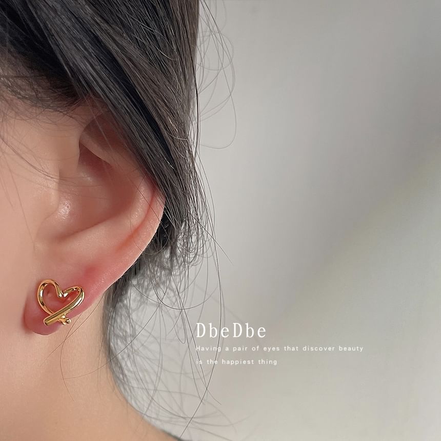 Ear Cuff Heart Alloy