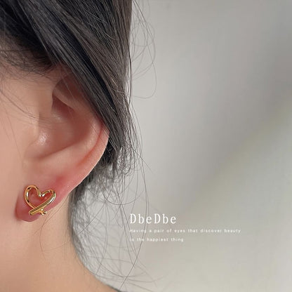 Ear Cuff Heart Alloy