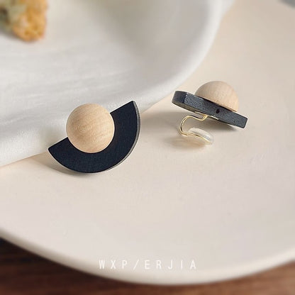 Geometric Cuff Ear Wooden