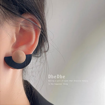 Geometric Cuff Ear Wooden